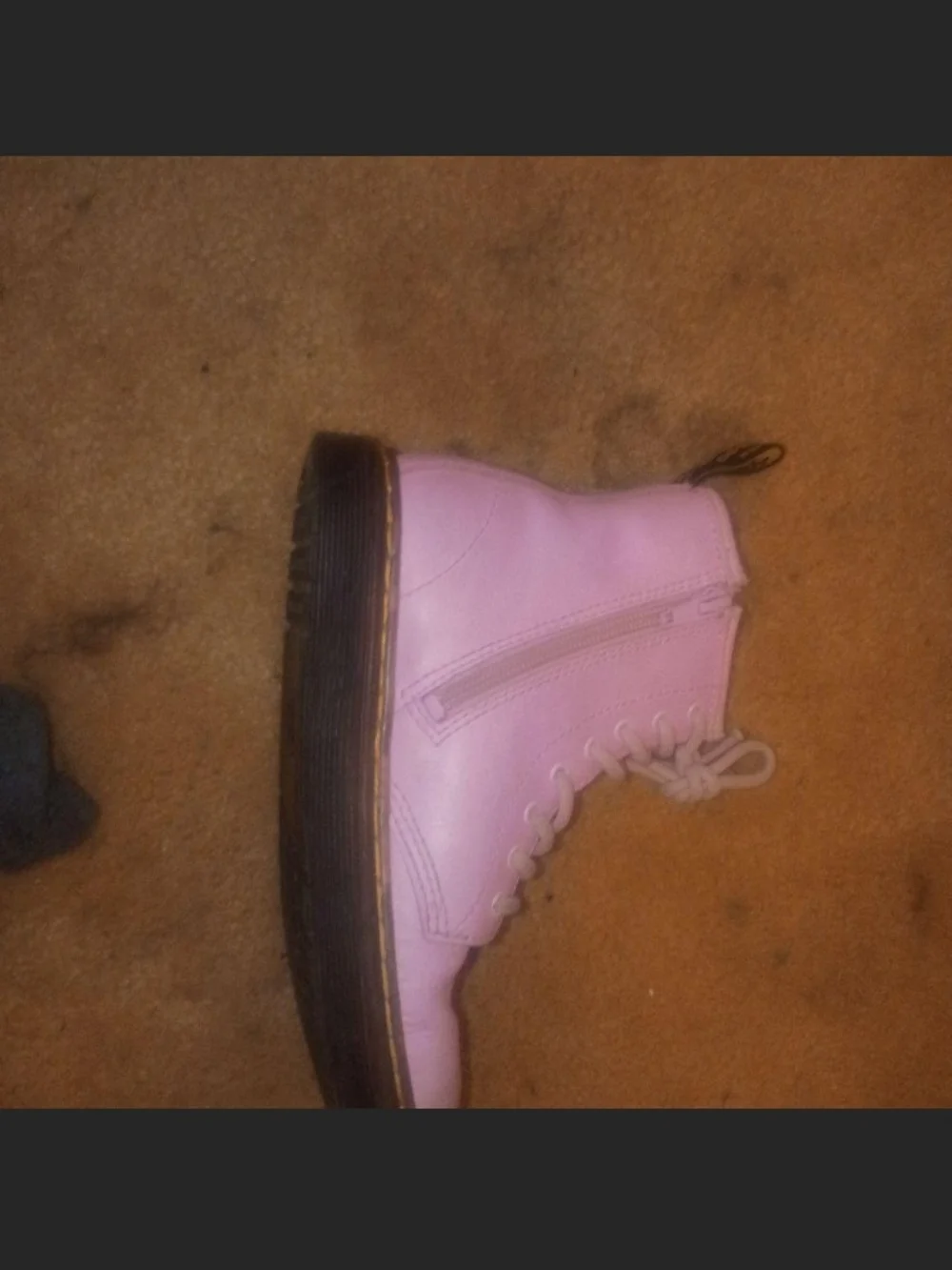 Dr. Martens Pink Kids Lace-Up Boots